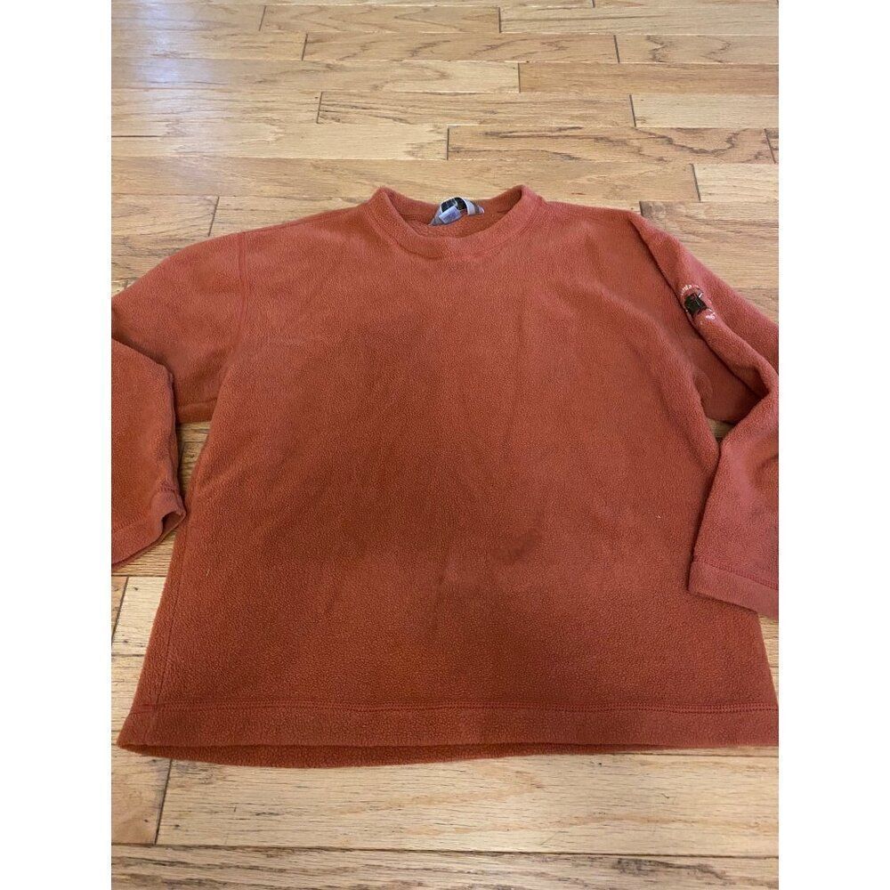 Eastern Mountain Sports Women's Vintage Fleece Pullover Sweater Rust Orange Med